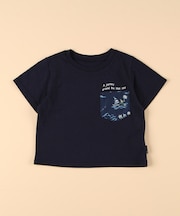 マリンアロハ柄ポケット 半袖Tシャツ(ベビーサイズ)