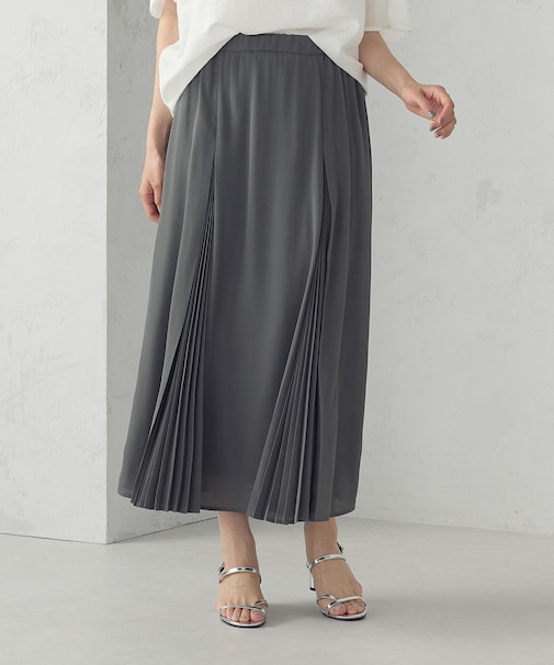 切替プリーツデザイン スカート
