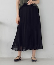 シフォンジョーゼット アシンメトリープリーツ スカート
