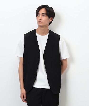 【セットアップ対応】ポリエステル 楊柳 ジレ