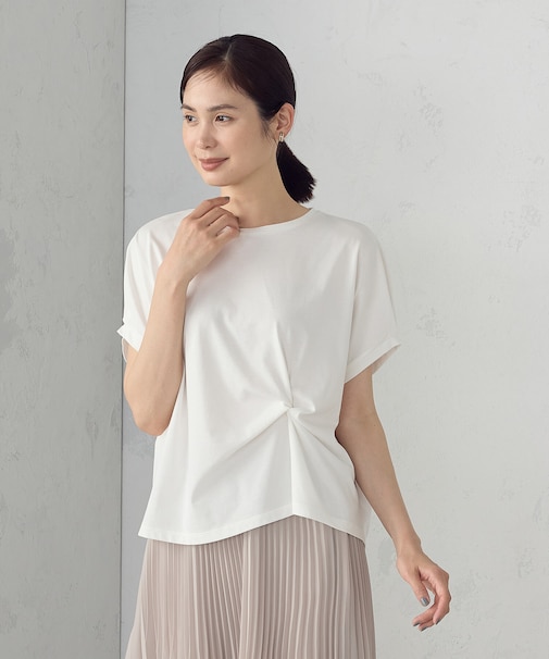 【接触冷感】ツイストタック Ｔシャツ