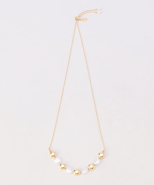 パール×メタル ペンダント