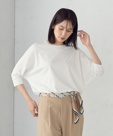 【接触冷感】ドルマンＴシャツ