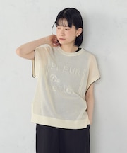【ウォッシャブル】ロゴメッシュ ニットベスト