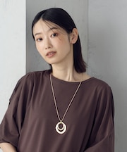 ダブルリング スライドネックレス