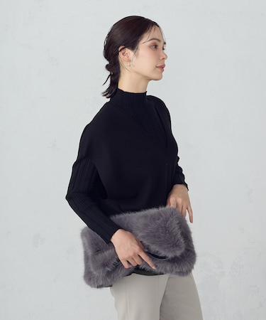 フェイクファー ワンショルダー バッグ