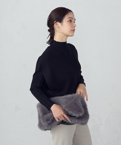 フェイクファー ワンショルダー バッグ