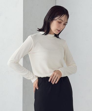 プチハイネック ロングTシャツ