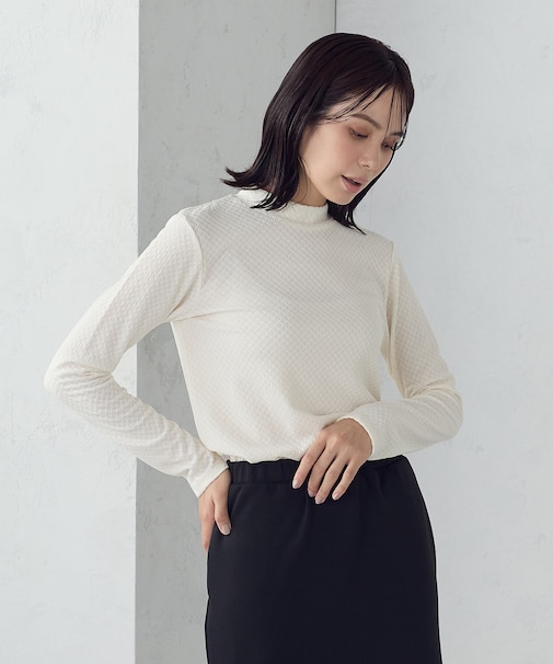 プチハイネック ロングTシャツ