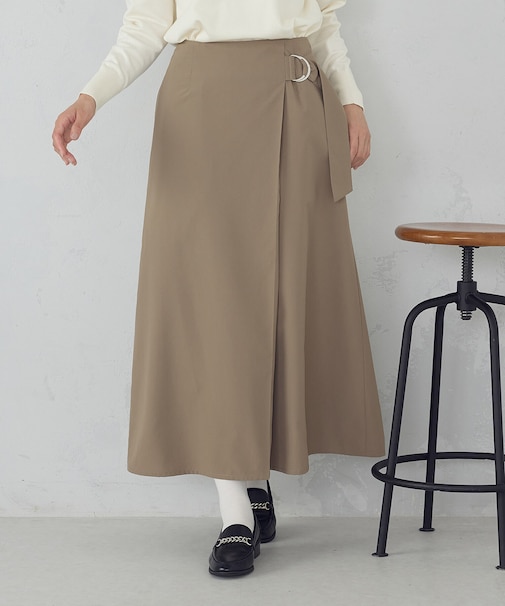 ベルテッド Ａラインスカート