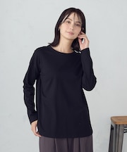 裾スリット ロングＴシャツ