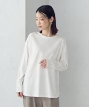裾スリット ロングＴシャツ