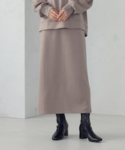 【新色追加】ダンボールニット ナロースカート / セットアップ対応