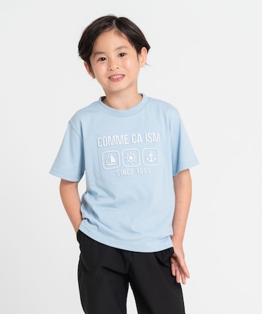 エンボス プリント Tシャツ