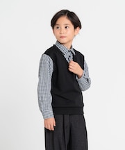 フェイクレイヤードシャツ (100-130cm)