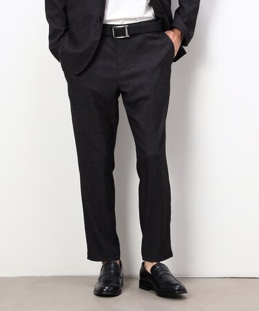 【セットアップ対応】デニムライクストレッチ テーパードパンツ