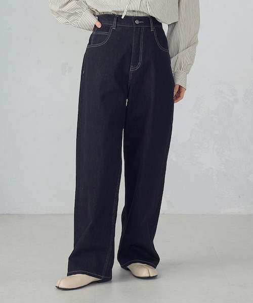 CINEMATIQ ストレッチデニムライクパンツ ニットライクデニム パンツ|Cube-Cube | Sensounico ONLINE STORE