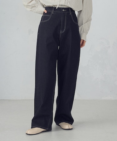 ストレッチデニム　ベーシックパンツ