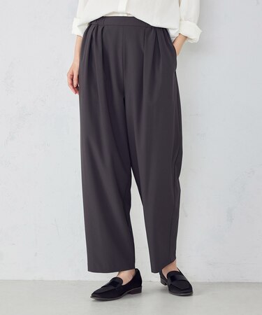 ワイド テーパードシルエットパンツ