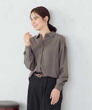 ニュアンス ロングシャツ