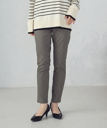 【美しいベーシックパンツ】裏起毛 ハイテンションパンツ