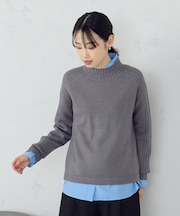 【ウォッシャブル】日本の色　ハイネックニット