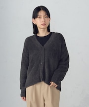【ウォッシャブル】シャギーニット　カーディガン