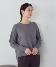 【ウォッシャブル】日本の色 クルーネックニット