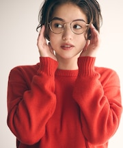 【ウォッシャブル】日本の色　クルーネックニット