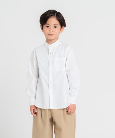 【オンライン限定】バンドカラーシャツ