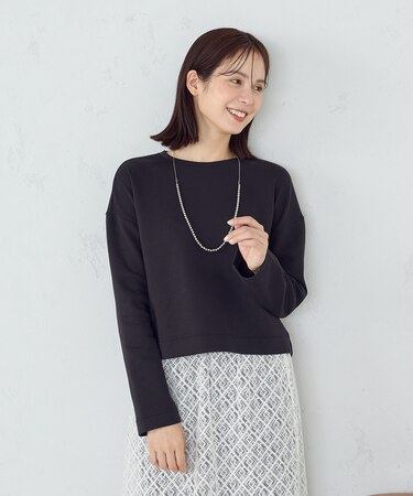 クロップド丈 ロンT