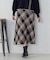 チェック柄　ニットスカート / セットアップ対応
