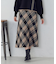 チェック柄　ニットスカート / セットアップ対応
