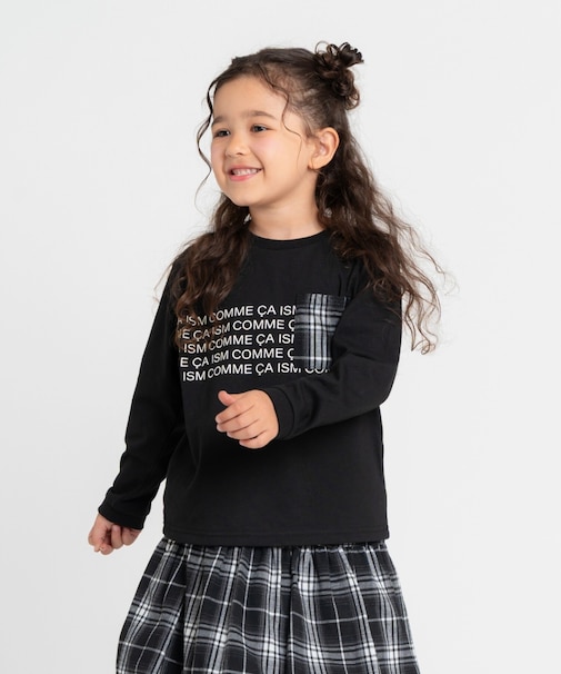 チェックポケット Tシャツ