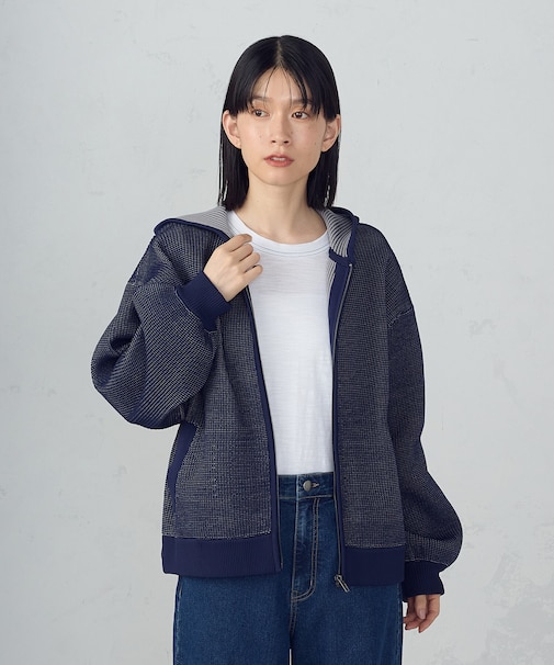 スポンディッシュニットブルゾン