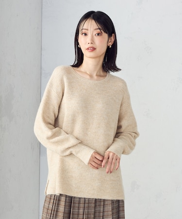 アルパカ混ニット