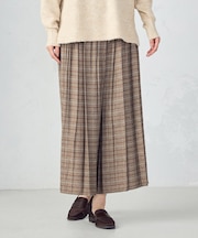 グレンチェック　シャーリングパンツ