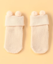 ぼんてん 耳付き パイルソックス