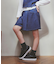 デニムライクストレッチ キュロットスカート