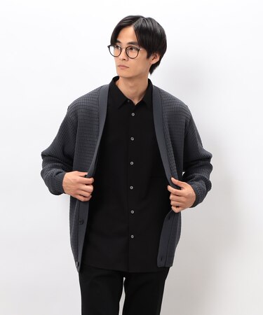 ワッフルカーディガン