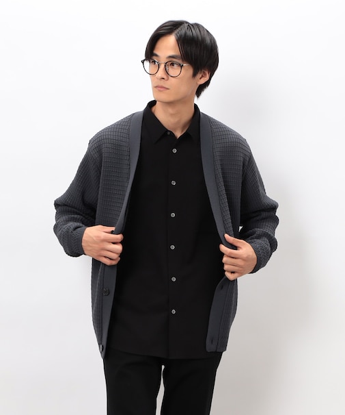 ワッフルカーディガン