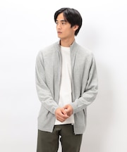 日本の色 リブＺＩＰカーディガン