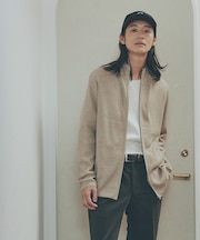 日本の色 リブＺＩＰカーディガン