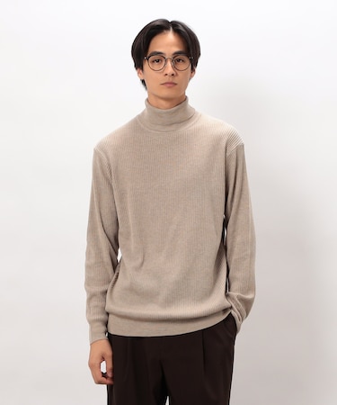 日本の色 リブタートルニット