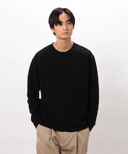 膨れジャカード 長袖 Ｔシャツ