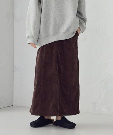 コーデュロイ Ａラインスカート / セットアップ対応