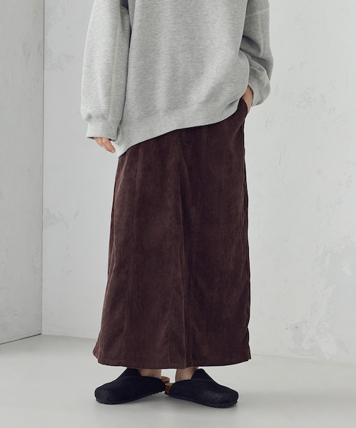 コーデュロイ Ａラインスカート / セットアップ対応