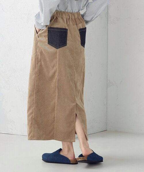 コーデュロイ Aラインスカート / セットアップ対応｜コムサイズムの