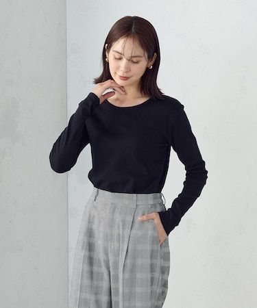 吸湿発熱 クルーネックＴシャツ