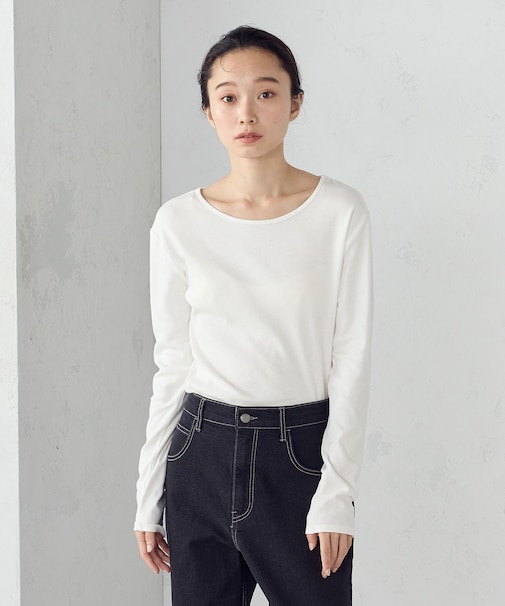 吸湿発熱 クルーネックTシャツ